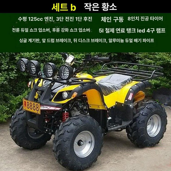 250cc 사륜오토바이 바이크 산악 가솔린 ATV 레저, 리틀불 패키지 B, 기본 모델명/품번