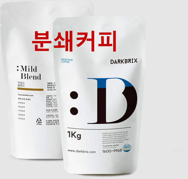 다크브릭스 마일드 블렌드, 1개, 1kg, 핸드드립