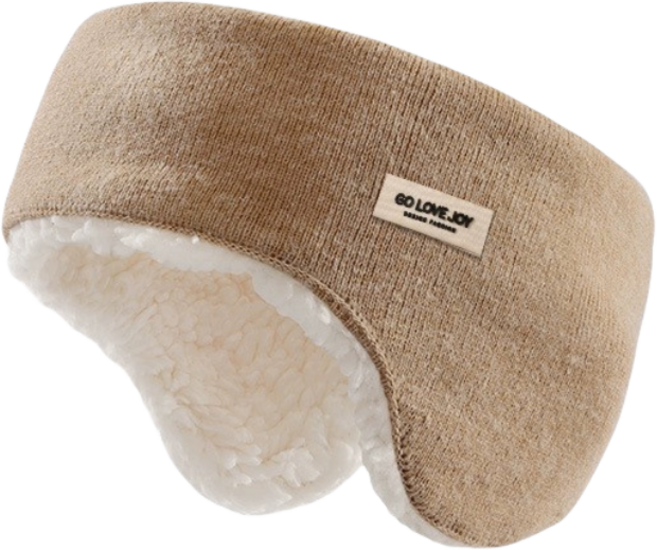 한현 밤 방음 귀마개 방한용 귀덮개 기모 보온 털 귀보온 귀방항, 카키색, 1개