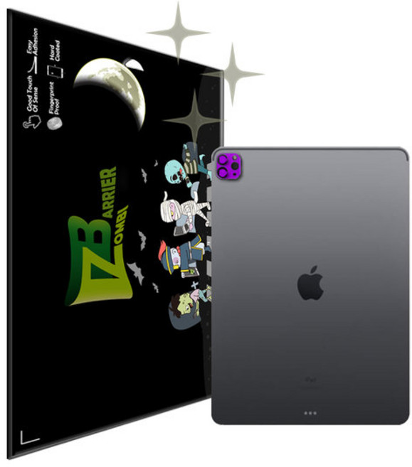 아이패드 프로4세대 1112.9공용 카메라 강화유리필름, 단품