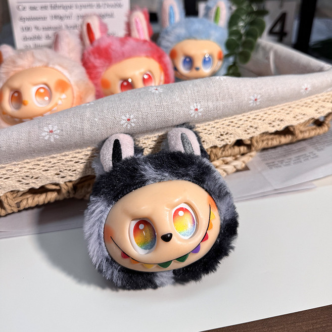 [루카탄] 귀여운 더 몬스터 키링 가방걸이, 1개, 그레이