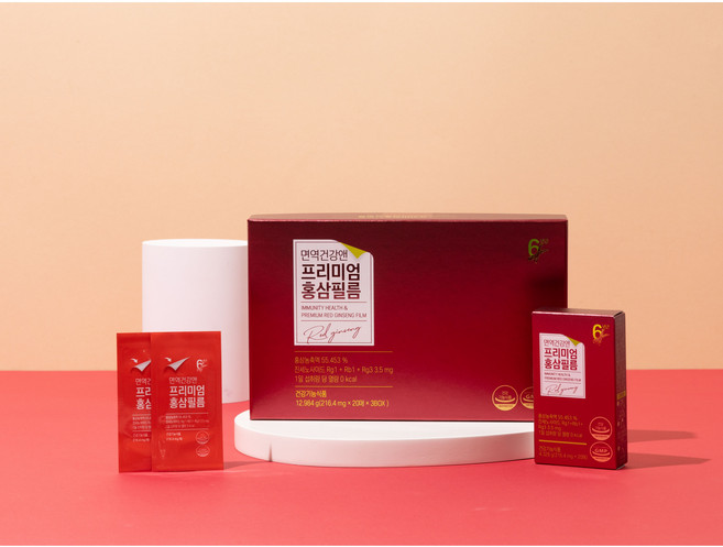 서울제약 프리미엄 홍삼필름 면역 건강앤 ODF 구강용해 홍삼농축액 필름형 건강기능식품 GMP 항산화 여행필수품, 1개, 60회분