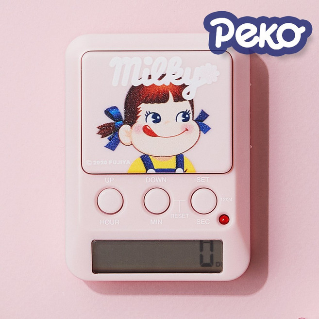 드레텍 페코 스톱워치 공부타이머 핑크 T-590PKFAI, 1개, 핑크페코스톱워치