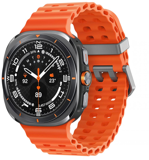 Fegwilde 갤럭시워치8 울트라1/2 호환 47mm 스포츠 스트랩 마린 밴드, 주황색, 1개