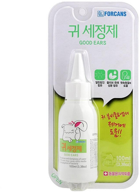 강아지 위생필수템 귀세정제 애완견귀청소 강아지귀냄새 귀소독 애견귀청소 귀냄새, 1개