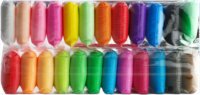 輕黏土, 24 colors, 240g, 1套