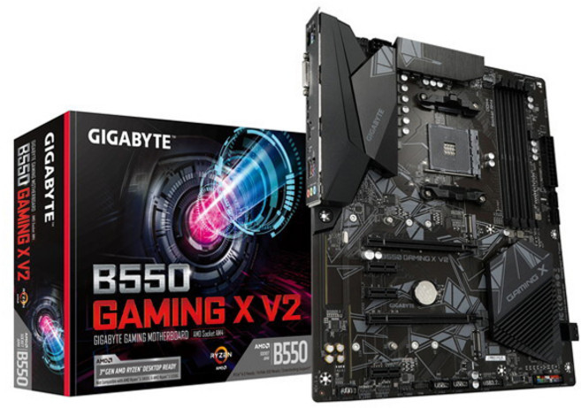 GIGABYTE 技嘉科技 B550 Gaming X V2 主機板 AM44xDDR4HDMIDVI-DUSB 3.2M.2, 1盒