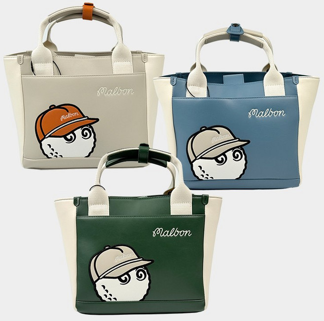 말본 골프 토트백 클럽하우스 시그니처 가방, 1개, 01.베이지BE