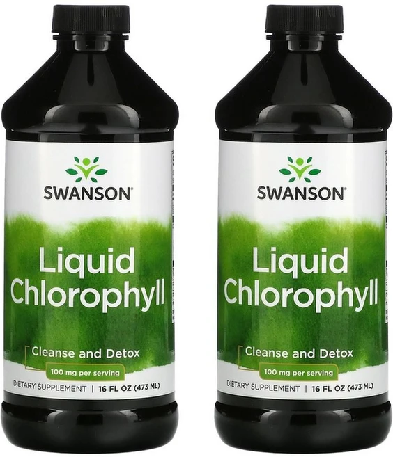 스완슨 클로로필 엽록소 100mg 473ml 2병Chlorophyll 액상 - 쿠팡
