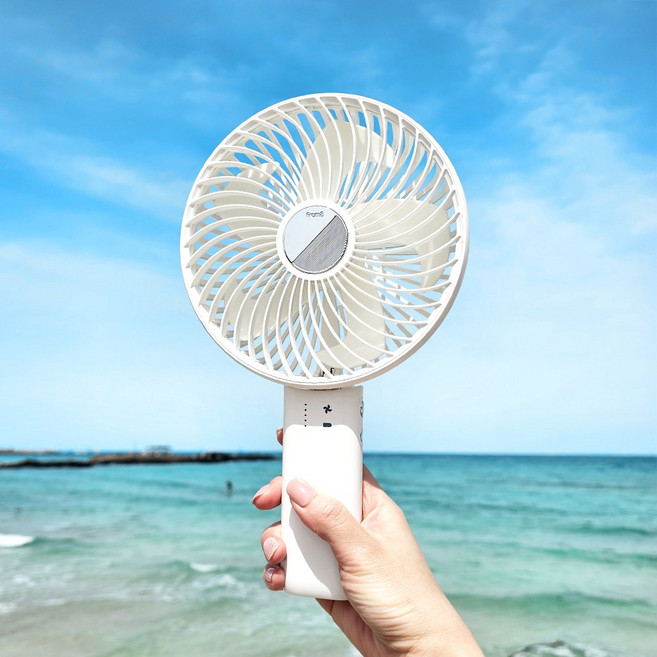 프롬비 윈드스핀 빅팬 휴대용 폴더블 선풍기 FB150, 스노우화이트(단품)