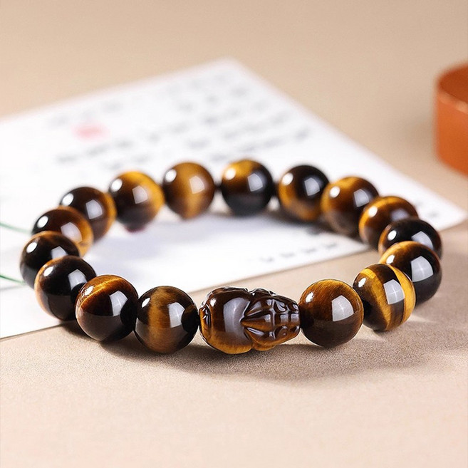 베리엣지 호안석 팔찌 천연원석 액운막이 사업운 재물운 학업운 호랑이눈 염주