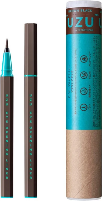 후로후시 UZU 모테라이너 아이 오프닝 라이너 13종, 1개, 브라운블랙(브러쉬) - 쿠팡