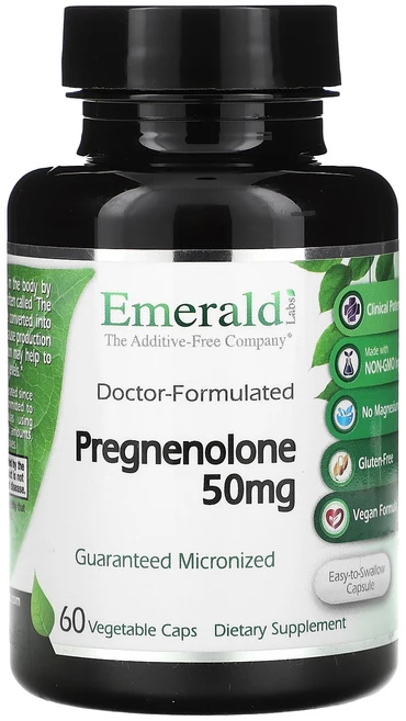 Emerald Laboratories 에메랄드 래버러토리스 프레그네놀론 60 베지캡 건강보조식품, Emerald Laboratories 에메랄드 래버러토, 1개, 60정 - 쿠팡