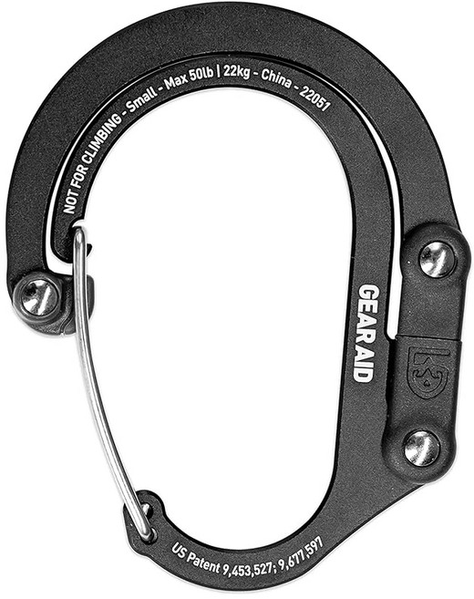 Gear Aid 기어에이드 히어로클립 스몰 스텔스블랙 210012-010 카라비너형 후크