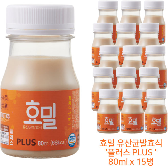 [효밀] [플러스] [효밀 플러스], 15개, 80ml