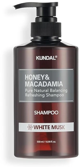 KUNDAL/쿤달 샴푸 500ml 병 #화이트무스크 #허니앤마카다미아 #네이처 #약산성 #보습 #향수샴푸, 1개, 1g - 쿠팡