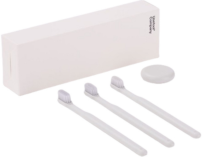 유즈툴 투스브러쉬 칫솔 스타터세트 화이트, 1개, 1세트