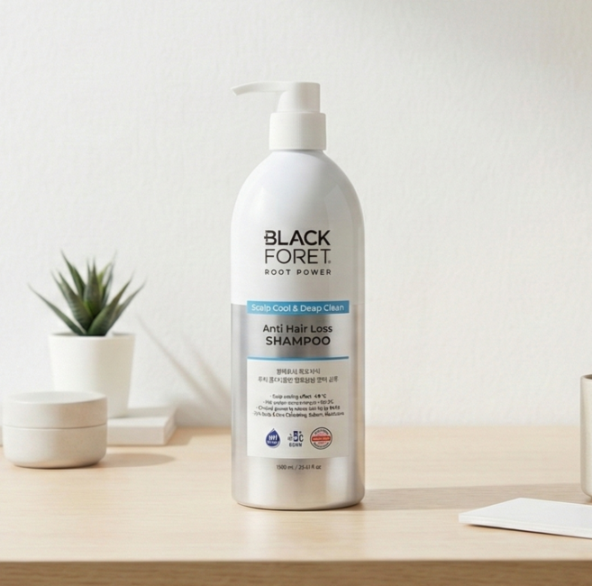 블랙포레 루트파워 두피 쿨 앤 딥클린 탈모완화 샴푸, 1.05L, 1개