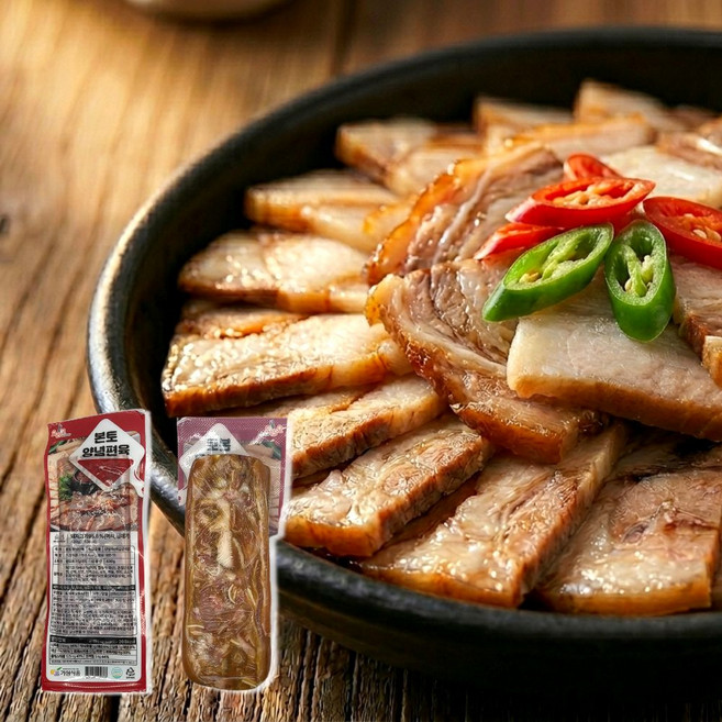 본토 돼지머리편육, 3개, 430g