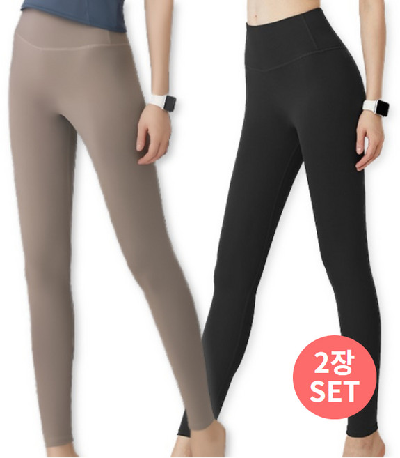 베르슈어 누디핏 노Y존 레깅스 2장세트