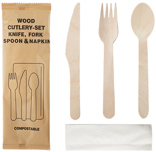 Easytime 일회용 수저세트 (포크 숟가락 나이프 포함), 1세트, 20개