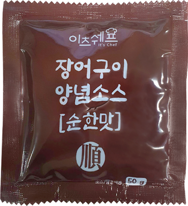이츠쉐프 장어양념소스 일회용 순한맛 50g, 10개