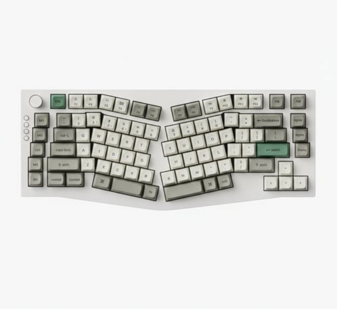 키크론 Q10 MAX 유무선 앨리스 키보드, Soft White, Keyboard/Q10MSEP4, 바나나축