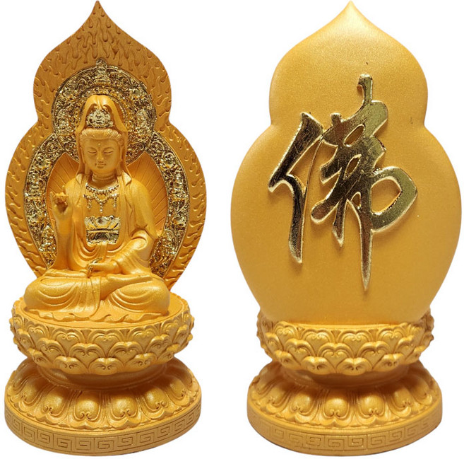 비텐 불상 프리미엄 관세음보살 불교용품 굿즈 명상 부처상 석가탄신일, C.골드