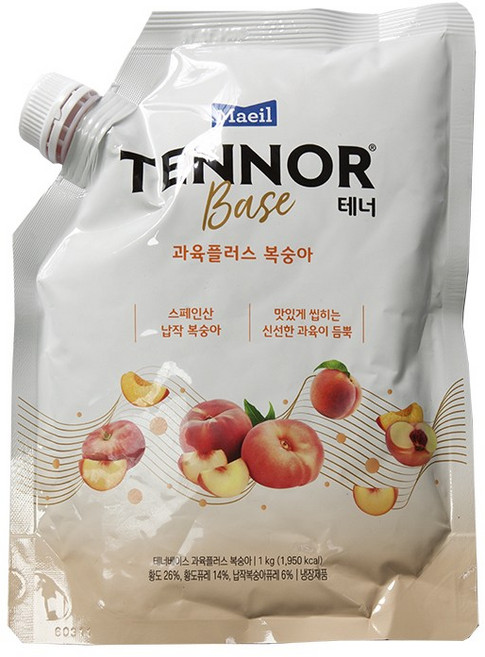 매일 테너 과육플러스 복숭아 1kg 농축액베이스, 1개