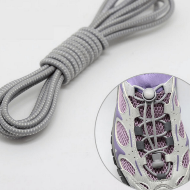 편리한 무매듭 탄성 운동화 끈 고정 스트레치