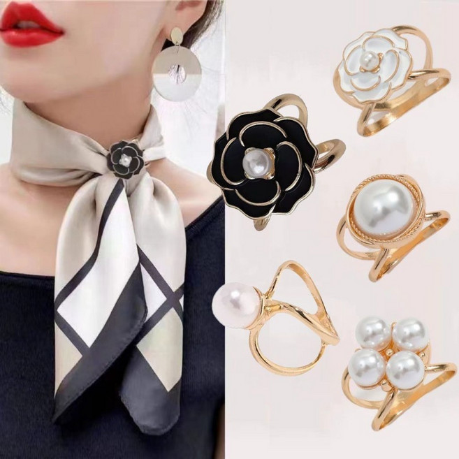 5종 세트 여성 스카프링 고리