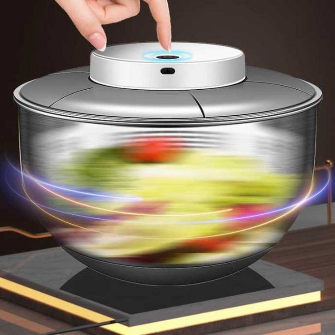 자동 오이지짤순이 전동 야채 나물 물기 짜는 기계, 상세 페이지 참고, 1개