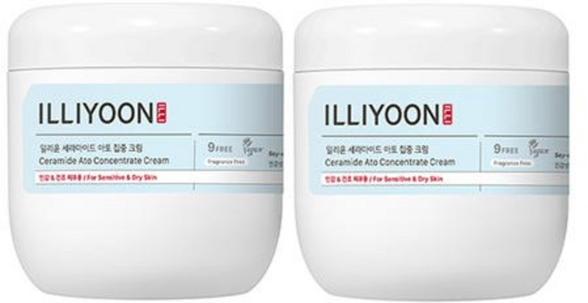 일리윤 세라마이드 아토 집중 바디크림 무향, 500ml, 2개