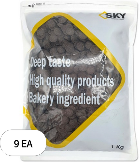 이르카 키론카오 다크 코팅 초콜릿, 9개, 1kg