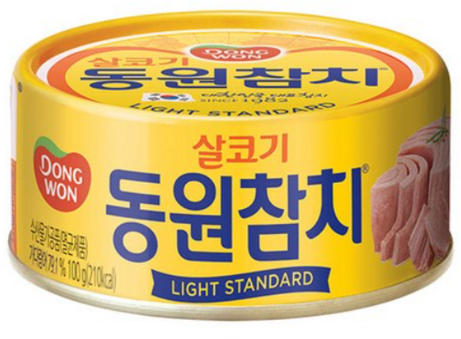 동원 라이트 스탠다드 참치, 100g, 24개
