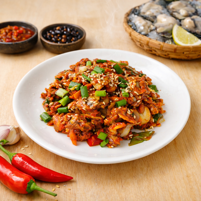 남해안 여수 벌교 양념 꼬막 무침 비빔밥, 2개, 330g