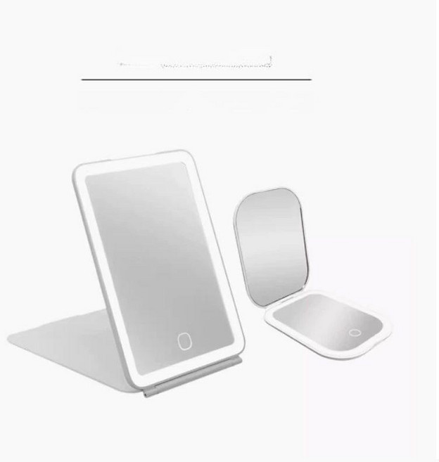 차주영손거울 왓츠인마이백 미러 블루 휴대용 자개손거울, 휴대용 메이크업, 1개, 1개입