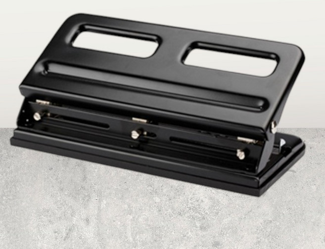 블루라운지 피스코리아 3공펀치 종이펀칭기, 1개, 블랙, 3개