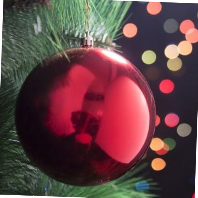 크리스마스 트리 장식 레드 유광 볼 12cm 대형 오너먼트 성탄절장식 트리장식