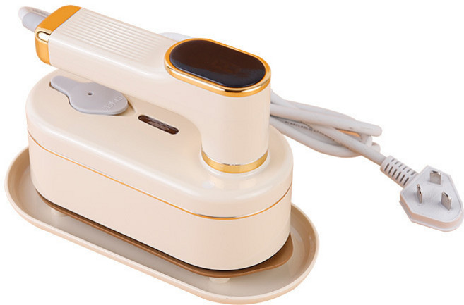 新款摺疊手持電熨斗跨境蒸汽掛燙機乾溼兩用熨燙機便攜小型蒸汽機, T9象牙白掛燙機:美規插頭