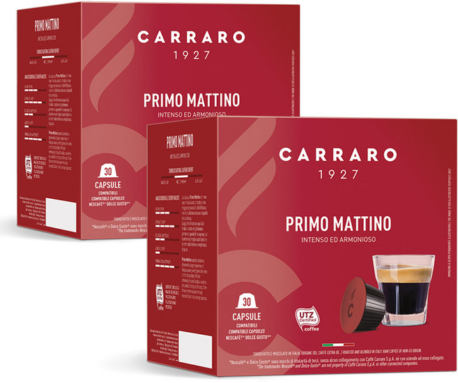 까라로 돌체구스토 호환 프리모 마티노 패밀리팩 캡슐커피, 30개입, 2개, 7g