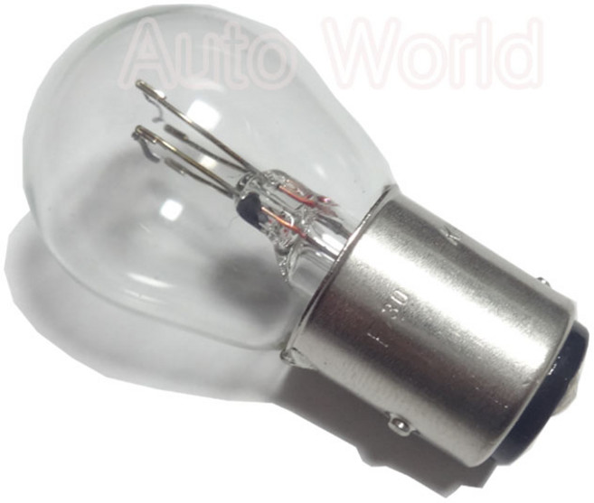 12v 더블 투명 시그널전구 21w/5w 깜박이 브레이크, S25, 1개