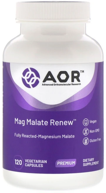 AOR 말산 마그네슘 Mag Malate Renew 120 식물성 캡슐, 1개, 120정 - 쿠팡