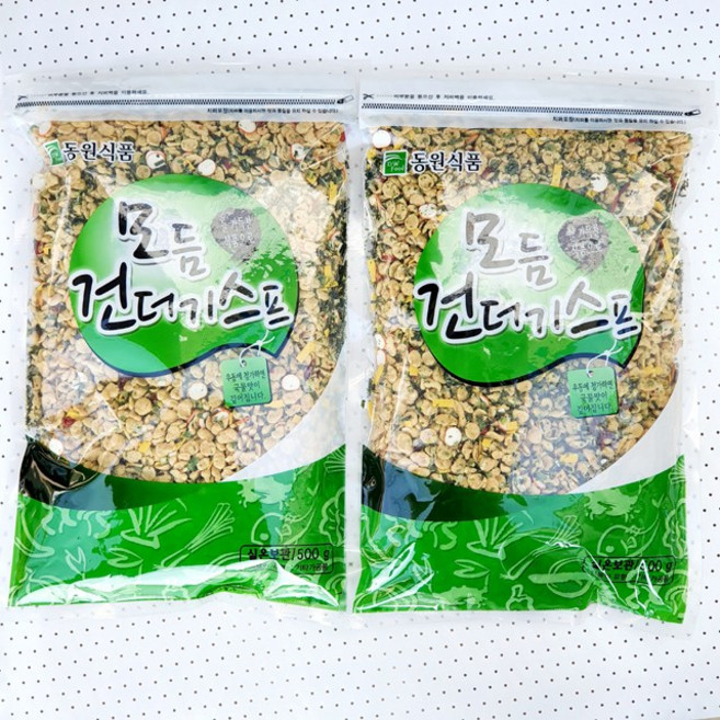 동원 모듬건더기스프 우동스프, 500g, 2개