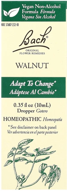 Bach Original Flower Remedies Walnut 0.35 fl oz (10 ml), 10.351 ml, 1개, 10ml - 쿠팡