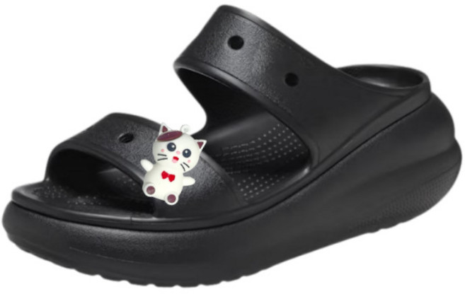 크록스 크러쉬 샌들 우먼 슬리퍼 207670 고양이 악세사리 포함 당일발송