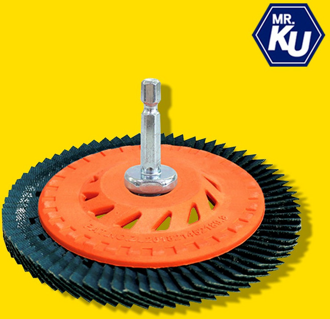 전동드릴 그라인더 겸용 날개페파 4인치 60방 2장1세트, 1세트