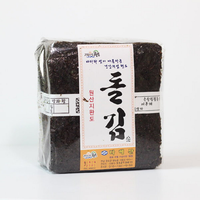 [더블유티] 완도 다해산 돌김 100장, 상세 설명 참조, 1개, 상세 설명 참조, 상세 설명 참조