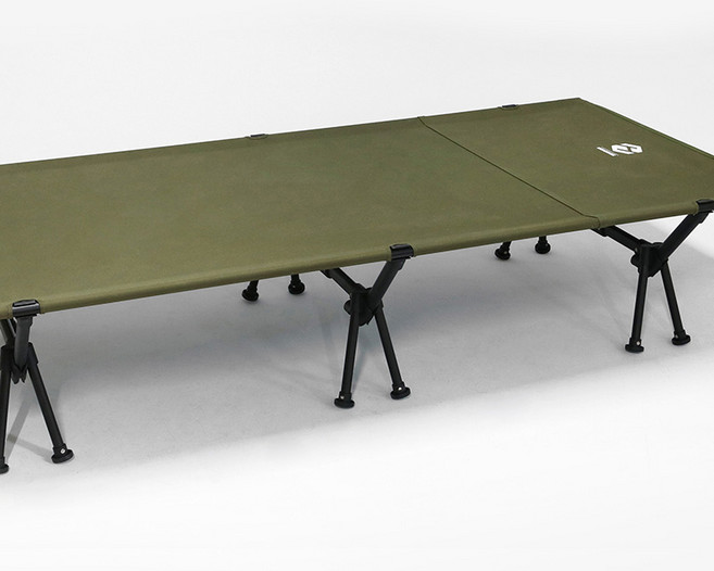 HGZ 하이그라운즈 루미 와이드 코트 경량 대형 야전 침대, 블랙, 블랙