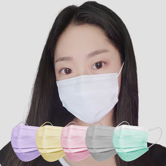 썸데이 국산 컬러 덴탈마스크 대형 중형 써멀본드 안감 개별포장 30매, 1개, 와인, 30매입